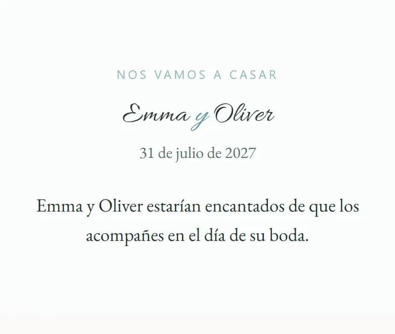 Una invitación de AmoreInvite con el estilo Coastal Pearl con Grace
